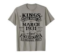 95th Birthday Gift Kings Born in March 1931 95 Years Old T-Shirt
