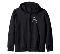 96.4% Silverback Gorilla, Noble and Bold, gym apparel. power Zip Hoodie