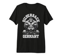 96.4% Silverback Gym Apparel, Body Building, Strongman, DE Premium T-Shirt