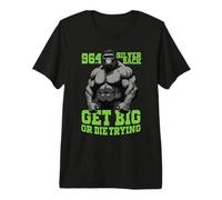 96.4% Silverback Gym Apparel, Body Building, Strongman Premium T-Shirt
