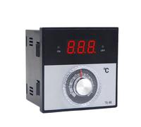 96 * 96mm Knob AC 220V 380 24V 0-300 400 1200 Degree K J PT100 Type Relay Digital Thermostat Display Temperature Controller 1Pcs(J 0-400 Degree,220V)