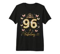 96 and Fabulous, 96 Years Old Women, 96th Birthday Queen Premium T-Shirt