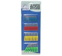 96 Assorted Wall Plugs With Screws /2 packs of 48