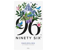 96° Darjeeling Tea - 20 Pyramid Tea Bags, Delicate, Floral with a Hint of Muscatel Black Tea, Individually Wrapped Envelopes, Plant-Based Tea Bags with No Microplastics