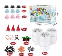 96-Pack Christmas Build a Snowman Craft Kit,Modeling Make a Snowman Craft Arts Activities,Xma Kit and For Christmas