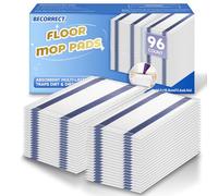 96 Pack Mop Pad Refills for Swiffer Wet Jet Mop Pads, Disposable Mopping Pads Refill for Multi Surface Floor Cleaning, 4-Layer Super Absorbent & Heavy Duty