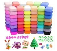 96 Packs 48 Colors Air Dry Clay Ultra Light Modeling Air Drying Clay for DIY, Oven Bake Clay, Crafts Gift for Beginners/Adults Best Gift for Boys & Girls