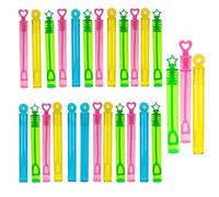 96 pcs Bubble Tubes Wands Bubble Solution Assorted Multicolour Party Bag Fillers for Kids Boys Girls - Summer Fun Bubble Toys for Birthday, Wedding, Hen Night, Party Favours, Events, Parties