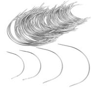 96 PCS Curved Needles for Hand Sewing Leather Needles Mattress Needle C-Type Weaving Curved Upholstery Needle Heavy-Duty Hand Sewing Repair for Projects Carpet Blocking Knitting Canvas (4 Sizes)