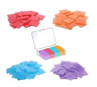 96 PCS Diamond Painting Glue Clay,Diamond Painting Glue with Storage Box Diamond Art Accessories,DIY Painting Glue Clay with Embroidery Cross Stitch Drilling Mud（Orange, red, blue, and purple）