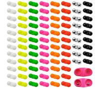 96 Pcs Fishing Double Rattle Bells, Catfish Rattles for Fish, Fishing Attractor Beads Plastic Catfish Rattle Bells Accessories, Fish Alarm Tools