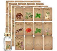 96 Pcs Herb and Spice Label Vintage Apothecary Herb Spice Jars Stickers