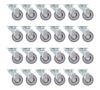(96 pcs) vidaXL Swivel Casters Trolley Moving Wheels Furniture Caster Trolley Caster