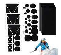 96 Pieces Down Jacket Repair Patches 3Styles Repair Patches Self Adhesive Nylon with 3Sheet Self-Cut Waterproof Patches Tape Black for Ski Pants Clothing Puffer Jacket Tent Sleeping Bag Airbed Awnings