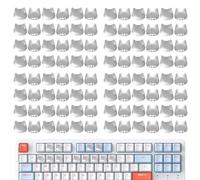 96 Pieces Long Nail Keyboard Stickers, Cute Transparent Raised Keyboard Caps And Stickers for Most Laptops, PC Keyboards Calculators