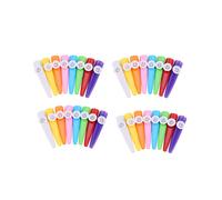 96 Pieces Plastic Kazoos 8 Colorful Musical Instrument, Good for Guitar, Ukulele, Violin (96 Pieces)