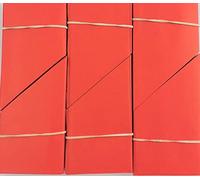 96 Traditional Red Printed Christmas Cracker/Party Hats. Quality 50gsm paper (not tissue paper)