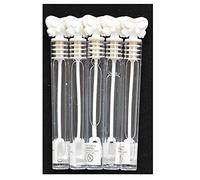 96 White Bow Tube Wedding Bubbles Favours Decoration Table Accessories Games Party Bag Fillers Fun
