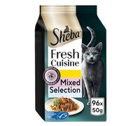 96 x 50g Sheba Fresh Cuisine Taste of Hawaii Cat Food Pouches Mixed Selection