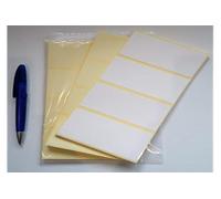 96 x Plain White Labels. Self Adhesive Address Postage Stickers, 100x50mm. Sticky. Blank Postal Stickers.