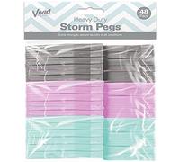 96 x STORM Pegs Heavy Duty Plastic Clothes Laundry Washing Line Airer Dryer UK FREE P&P