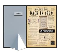 96 Years Ago Birthday Poster 8 x 10 Party Decor Sign 96th Anniversary Card for Men or Women Home Decoration Party Supplies. Born in 1929 Newspaper Banner Funny Print for Her & Him. Bday Table Decor