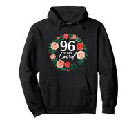 96 Years Loved Rose Flower 96 Year Old Women 96th Birthday Pullover Hoodie