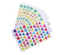 960/1080/1380Pcs Star Heart Wrapping Sticker Glittered Star for Scrapbooking Journal Kid Motivational Journal Decoration Sticker
