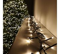 960 LED (12.4m) Premier Cluster Christmas Tree Lights with Timer - Warm White