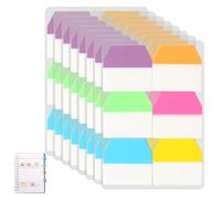 960 PCS Sticky Index Tabs Flags Set Writable Sticky Index Tabs Transparent Book Tabs Medium File Tabs Flag Filing Tabs Page Markers Tape Flags for Book Tags Stickers Index Markers Office School