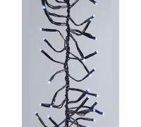 960 Ultra-Bright Cool White LED Outdoor Fairy String Twinkle Cluster Lights - 12.4m Green cable White