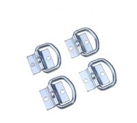 9600 Pound Capacity Tie down D Ring Load Anchor Metal with 8pcs | Forged Lashing Ring Anchor, Silver Finish, Truck Bed and Boat Use, Heavy Load Support