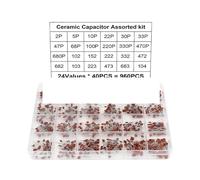 960pcs/300pcs Ceramic Capacitor Set 2pF-0.1uF Electronic Components Capacitor Assorted Kit Samples DIY(960pcs-with box)
