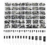 960Pcs 36 Values Aluminum Electrolytic Capacitor Assortment Box Kit Range from 0.1uF to 2200uF 10V 16V 25V 35V 50V Capacitors Set Capacitance Meters