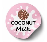 960pcs Coconut Milk Coffee Shop Barista Cafe Alternative Milk Labels Stickers 20mm