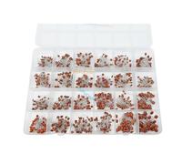 960Pcs/lot Ceramic Capacitor Assortment Kit 2PF-0.1UF 50V Ceramic capacitors Set 24value*40pcs DIY Electronic capacitors 20% - (Capacitance: 3pF 1000Pcs) 291669
