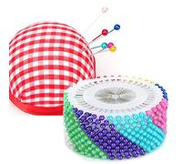 960Pcs Pearl Pins, Round Pearl Head Dressmaking Pins, Head Straight Needle Making Corsage, Multicolor DIY Sewing Accessories for Flowers, Wig, Wedding, Scarf, Sewing Decorations