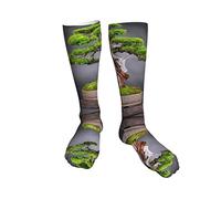 963 Men Women Warmer Socks Bonsai Tree Japan Japanese Fun Dress Socks Super Soft Sports Socks Funky Cool Crazy Socks For Running Trekking Camping