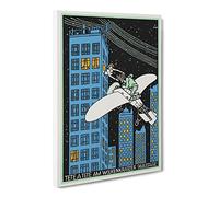 968Th Floor Of A Skyscraper By Moriz Jung Canvas Print | Gallery Wrapped 30mm Frame Wall Art | 20x14 inches | Ready to Hang | Classic Architecture Picture | Living Room Bedroom Lounge Office