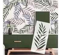 96cm Foliage Stencils Wall Templates Reusable Mural Extra Large Dimensional Oversized Decorative Guide Custom Giant for Cloth Plaster Massive S685
