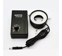 96LED Microscope Ring Light Source Ajustable Optical Industrial Camera CCD Vision Light Source Microscope LED Ring Light White Light Inner Dia 50mm