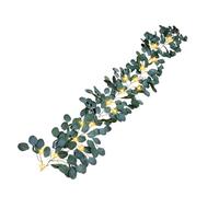96LEDs Battery Operated Vine Fairy Lights 1.8M Artificial Olive Vine Hanging Garland Light Strings With Timer Waterproof Fake Plant Decoration For Christmas Wedding Home Decor