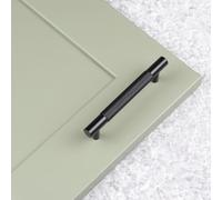 96mm Matt Black Kitchen Handle Knurled Diamond Texture Cabinet Furniture Door Drawer Pull