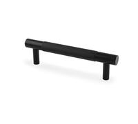 96mm Matt Black Kitchen Handle Knurled Diamond Texture Cabinet Furniture Door Drawer Pull