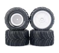 96mm Wheels Tires For ARRMA For QUAKE For GROM 1/16 Rc Car Parts | Oversized 96mm universal rubber tires deliver off-road grip stable handling for 1/16 scale RC trucks Tires