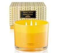 96NORTH Luxury Palo Santo Candle | Large 3 Wick Jar Candle | Up to 50 Hours Burning Time | 100% Natural Soy Wax | Relaxing Aromatherapy | Housewarming Gift for Men and Women