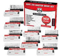 96pc Master Screwdriver Bit Set- Full Driver Set- Phillips, Robertson, Allen (Metric), Allen (SAE), TORX, Slotted (SAE), Slotted (Metric)- Magnetic Hex Shank Drill Bits- The Full GIFD Collection