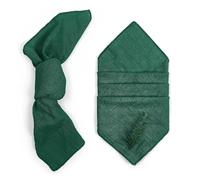 96pcs 30x30cm Retro Gauze Cotton Napkin Green Sewing Edge Tea Towel Wedding Party Christmas Table Decor Burrs Napkins For Dinners Parties Weddings(Green)