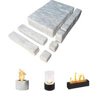 96pcs Ceramic Wool Wick For Tabletop Fire Pit, Wick Sponge For Bioethanol Fireplaces With Tweezer, Ceramic Wool Wick Sponge For Bioethanol Fireplaces, Firepit For Table Bioethanol Firetpit