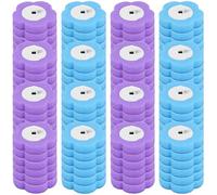 96Pcs Toilet Brush Refills Scented 360° Deep Cleaning Toilets Sponge Cleaner Refills Kit 3 Layer Sponge Head Replacement for Bathroom Floor Drain Hand-Washing Basin Toilet Wand(96Pcs)
